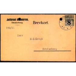 Justitsraad Alexandersen - S�nderborg -  Helsagskort u/n - Brugt