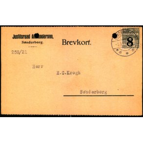 Justitsraad Alexandersen - S�nderborg -  Helsagskort u/n - Brugt