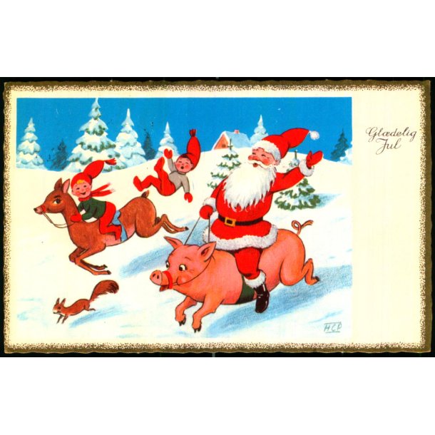 Hans Christian Petersen - Gldelig jul - Wilkig &amp; Landsbo 460/28 - Brugt