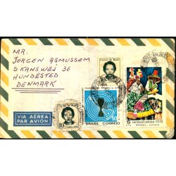 Luftpost Brev fra Brasilien til Danmark  - 4 - 7 - 70