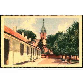 Nyk�bing F. - Gl. Hospital og Kirken - Rudolf Olsen u/n - Ubrugt