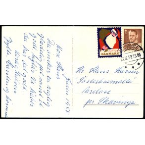1958 p Postkort