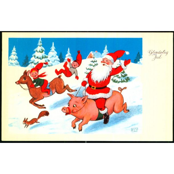 Hans Christian Petersen - Gldelig jul - Wilkig &amp; Landsbo 460/28 - Ubrugt