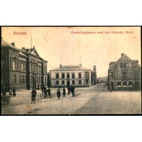 Randers - Frederikspladsen med den tekniske Skole - J.M.J. 135 - Brugt