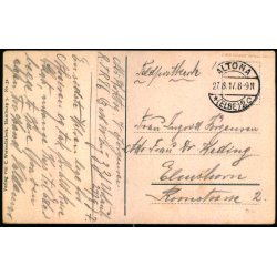 Feldpost - Altona 27 - 8 -17 - Til Elmsthorn  - Billedside : Hamburg