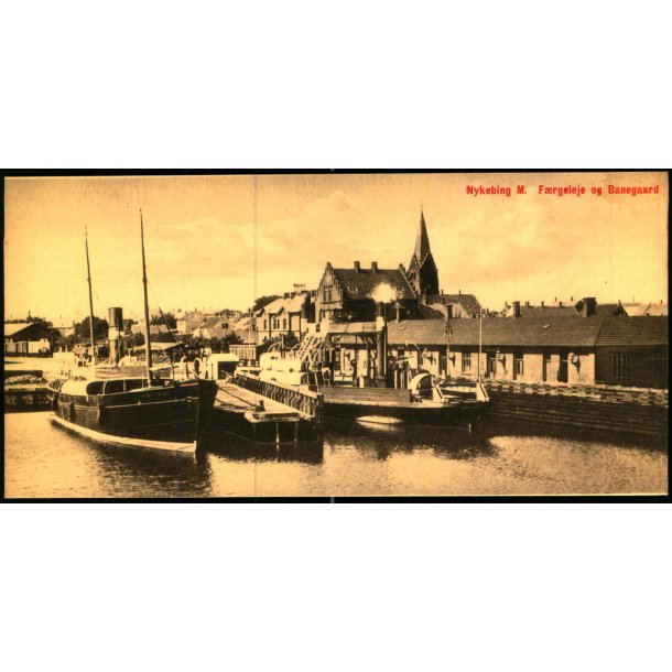 Nyk�bing M. - F�rgeleje og Banegaard - u/n - Ubrugt