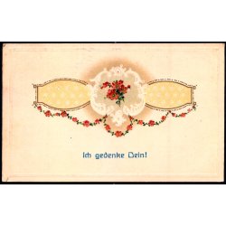  Feldpost - Brussel  23 - 7 -17 - Til Gravenstein - Schlesvig  - Billedside : Gedenken