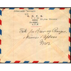 Luftpost Brev fra Fransk Oriental Africa til Danmark 5 - 5 47