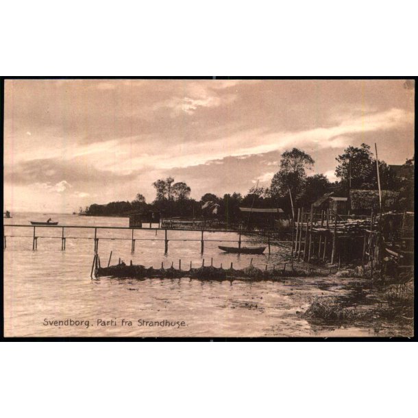 Svendborg - Parti fra Strandhuse - Stender 20865 - Ubrugt