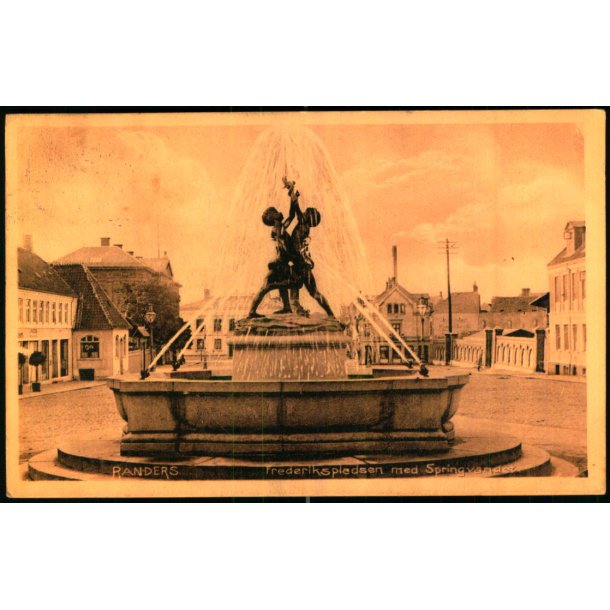 Randers - Frederikspladsen med Springvandet - P.H. 15563 - Brugt