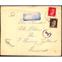 Luftpost  Censurbrev med indhold fra Tyskland  9 - 3 - 43 - Til V. Hassing