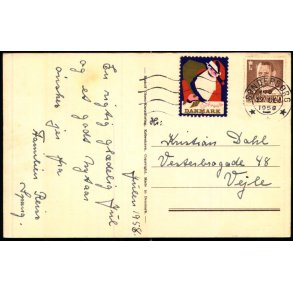 1958 p Postkort