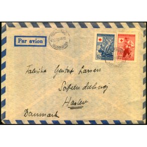 Luftpost Brev fra Finland til Danmark 12 - 10 - 48