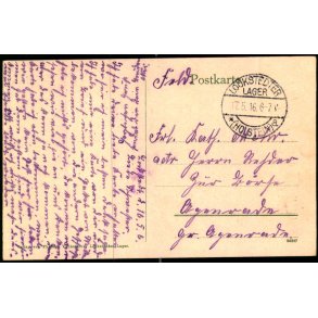 Feldpost - Lookstedter Lager   15 -5 -16 - Til  ? ?  - Billedside :  Truppen-bungsplats Lockstedt.