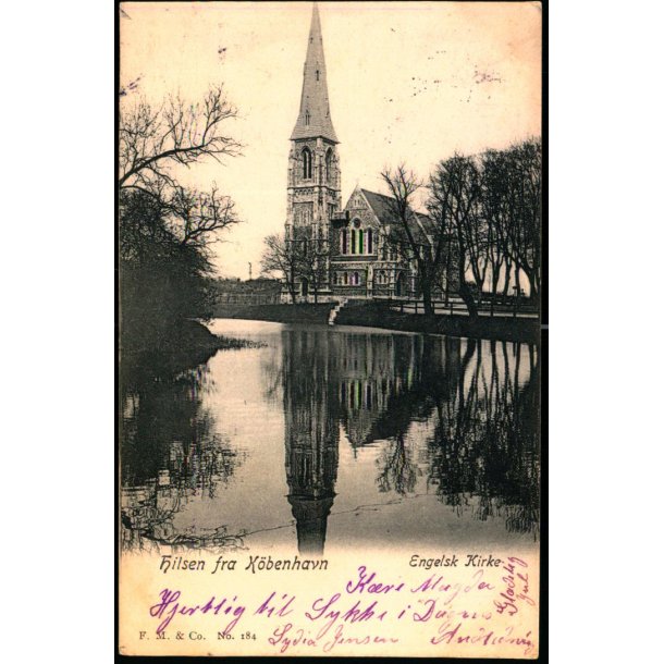 Hilsen fra Kbenhavn - Engelsk Kirke - F.M.&amp; Co. 184