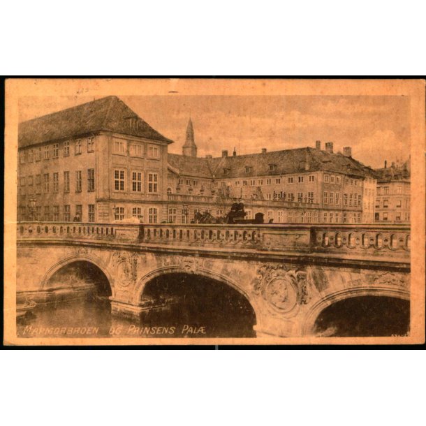 K�benhavn - Marmorbroen og Prinsens Pal� - Dansk Lystrykkeri 640