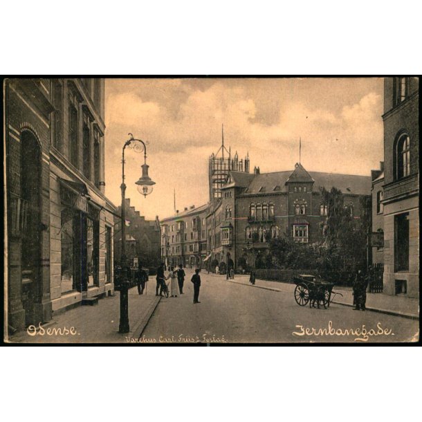 Odense - Jernbanegade - Varehus Carl Friis Forlag u/n - Brugt