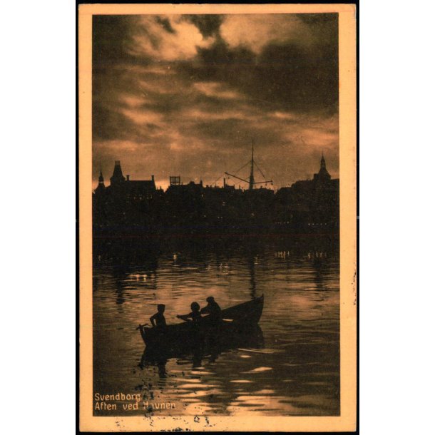 Svendborg - Aften ved Havnen - Stender 20859 - Brugt