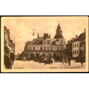 Faaborg - Torvet og Klokketaarnet - Holger Bierring & Co. 3 - Brugt