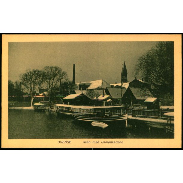 Odense - Aaen med Dampbaadene - Hjalmar Grupes Bogh. u/n - Ubrugt