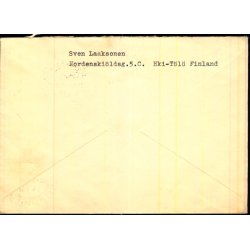 Luftpost Brev fra Finland til Sverige - 24 - 7 - 52 - OL.