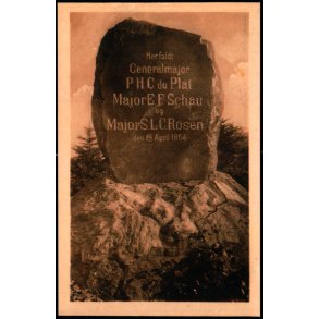 Her faldt P.H.C. du Plat - Major E.F. Schhau og Major S.L.C. Rosen - J. Boisen u/n - Ubrugt
