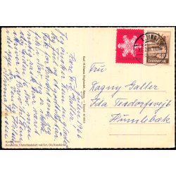 Bornholm - Vinterlandskab ved Sct. Ols Rundkirke - K.H. Olsen 43 404/5 - Brugt