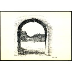 B. Hooge - Dobbeltkort af Hndvrkerhuset - Palet - Roskilde Domkirke - Ubrugt