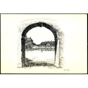 B. Hooge - Dobbeltkort af Hndvrkerhuset - Palet - Roskilde Domkirke - Ubrugt