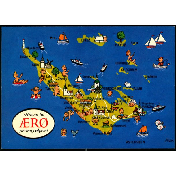 Nissen - Hilsen r perlen i havet - Creutz Bogh. 143 523 100 - Ubrugt