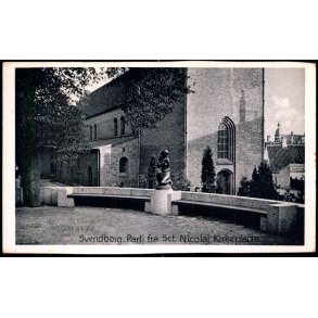 Svendborg - Parti fra Sct. Nicolai Kirkeplads - Stender S. 256 - Ubrugt