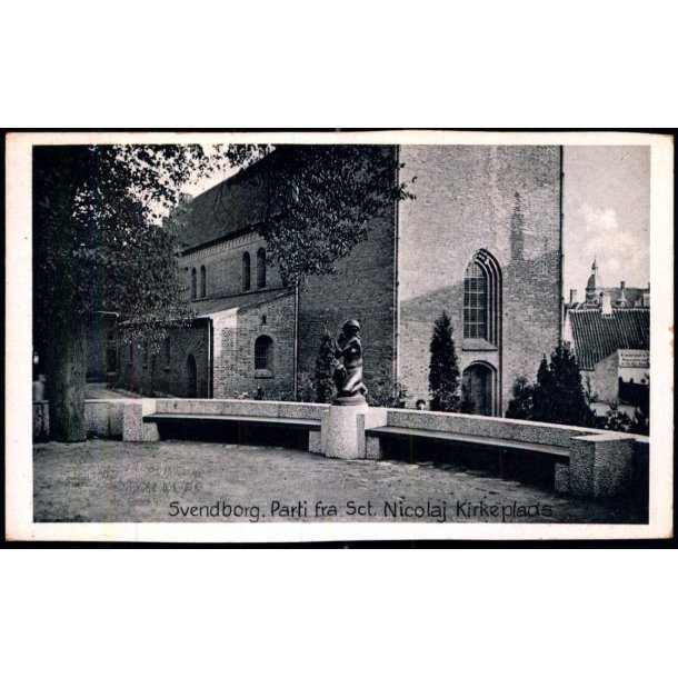 Svendborg - Parti fra Sct. Nicolai Kirkeplads - Stender S. 256 - Ubrugt