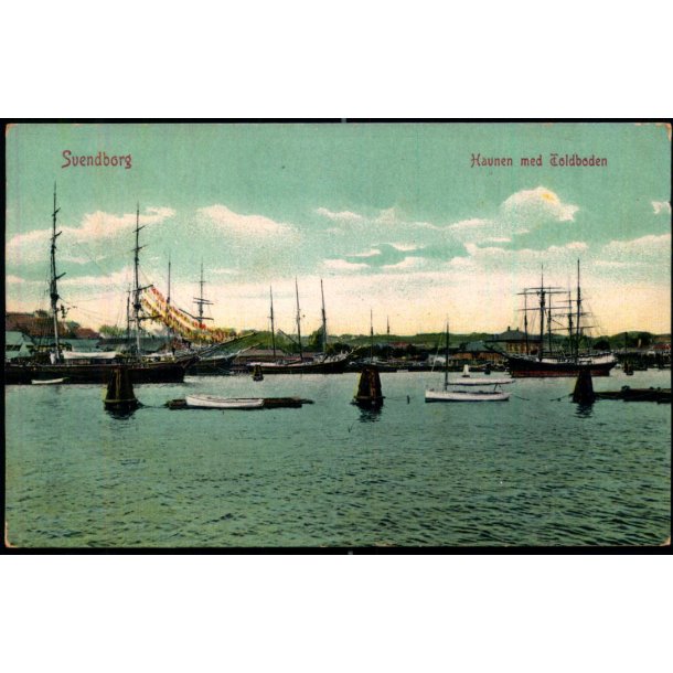 Svendborg - Havnen med Toldboden - W.K.F. 5503 - Brugt