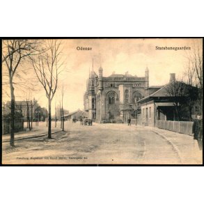 Odense  - Statsbanegaarden - Flensborg Margasinet ved Knud Mller - Vestergade 54 - u/n - Brugt