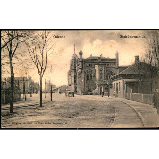 Odense  - Statsbanegaarden - Flensborg Margasinet ved Knud Mller - Vestergade 54 - u/n - Brugt