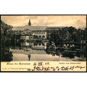 Hilsen fra Marienlyst - Parken med Badehotellet - Bjerregaard 230 - Brugt