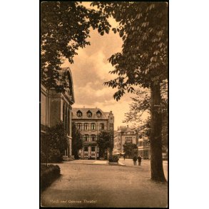 Parti ved Odense Theater - Chr. Pedersens Kunstforlag 82 A - Ubrugt