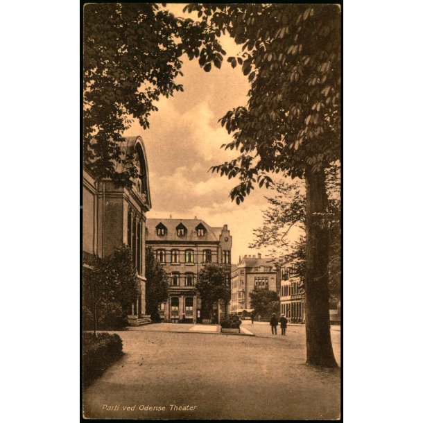 Parti ved Odense Theater - Chr. Pedersens Kunstforlag 82 A - Ubrugt