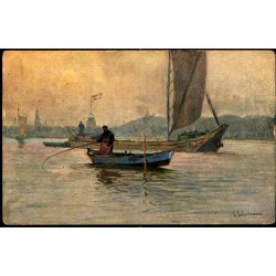 Feldpost - Zeppernisk   24 -12-15 - Til  Pommeren - Billedside : Maleri