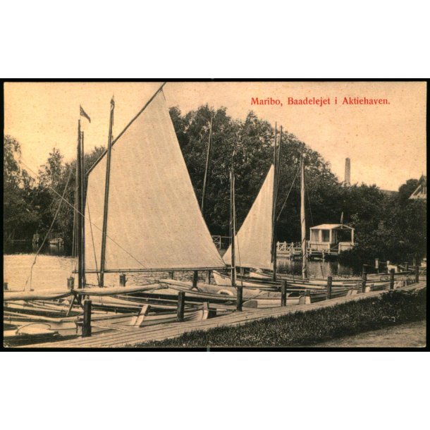 Maribo - Baadelejet i Aktiehaven - W.&amp; M. 580 - Ubrugt