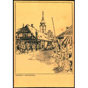 Nyk�bing F. - Raadhusstr�de - A. Arnold-Larsen u/n - Ubrugt