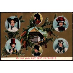 Feldpost - Oppenau   17 -4 -16 - Til  Kiel - Billedside : Schwarzwald