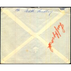 Luftpost Brev fra Danmark til London 14 - 1 - 46