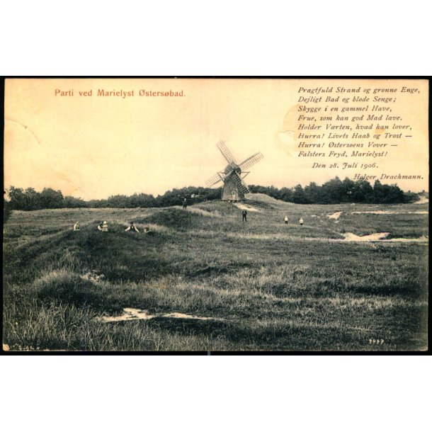 Parti ved Marielyst stersbad - Mackenprangs Bogh. 4447 - Brugt