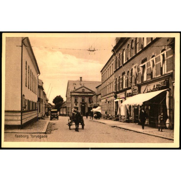 Faaborg - Torvegade  -  David J. Bagers Bogh. 42847 - Ubrugt