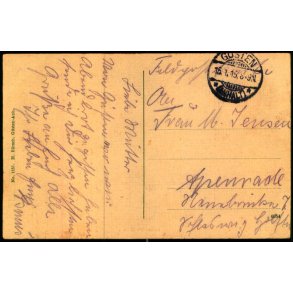 Feldpost - Gsten   15 -1 -15 - Til  Apenrade - Billedside : Gsten -
