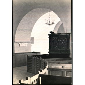 Bornholm - sterlars Rundkirke - Prdikestol og triumfbue - sterlars kirke u/n - Ubrugt