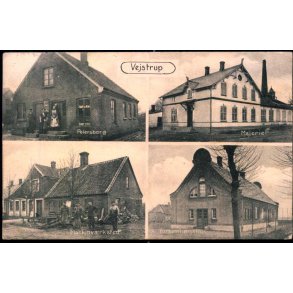 Vejstrup - Petersborg - Mejeriet - Maskinv�rksted - Forsamlingshus - Kbm. P. Henriksen u/n