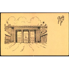 Kolonaden ved Amalienborg - Gl�delig Jul - u/n