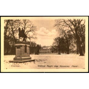 Odense - Vinter  Parti fra Kongens Have - H. Schmidt u/n - Ubrugt